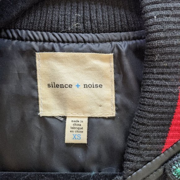 Urban Outfitters leather embroidered bomber jacket - Picture 6 of 7